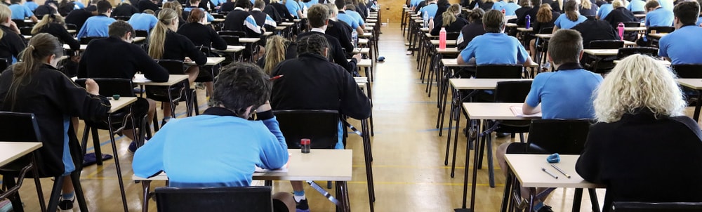 Finding an exam centre in a local school proved easy